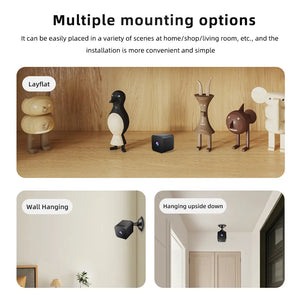 Spy Camera Hidden Camera, Wifi Mini Wireless Small Nanny Cam Real 1080P with Night Vision for Indoor Security, Tiny Secret Camaras Espias Ocultas for Baby/Pet with APP Remote Viewing Monitor Monitoring Surveillance