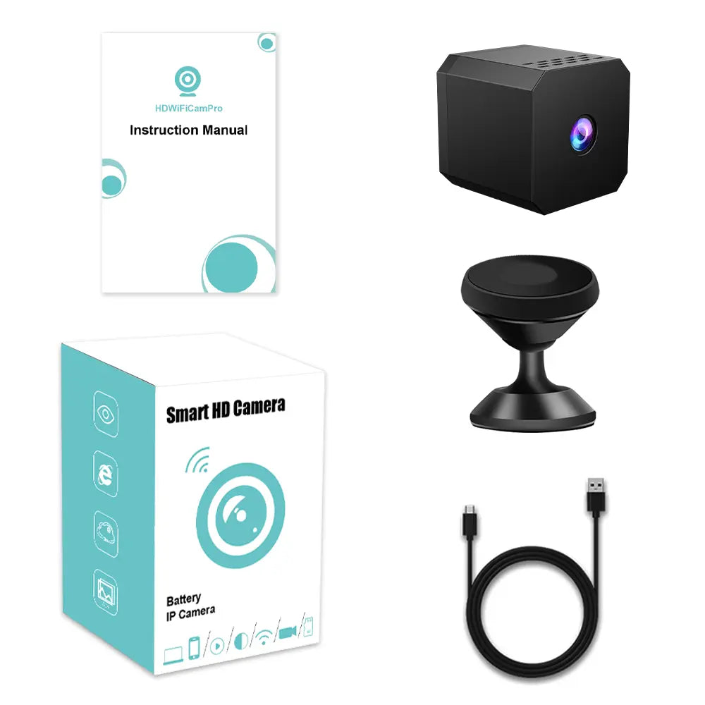 Spy Camera Hidden Camera, Wifi Mini Wireless Small Nanny Cam Real 1080P with Night Vision for Indoor Security, Tiny Secret Camaras Espias Ocultas for Baby/Pet with APP Remote Viewing Monitor Monitoring Surveillance