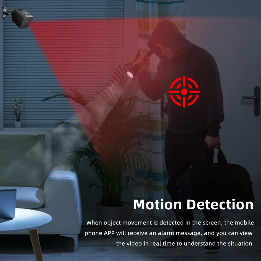 Spy Camera Hidden Camera, Wifi Mini Wireless Small Nanny Cam Real 1080P with Night Vision for Indoor Security, Tiny Secret Camaras Espias Ocultas for Baby/Pet with APP Remote Viewing Monitor Monitoring Surveillance